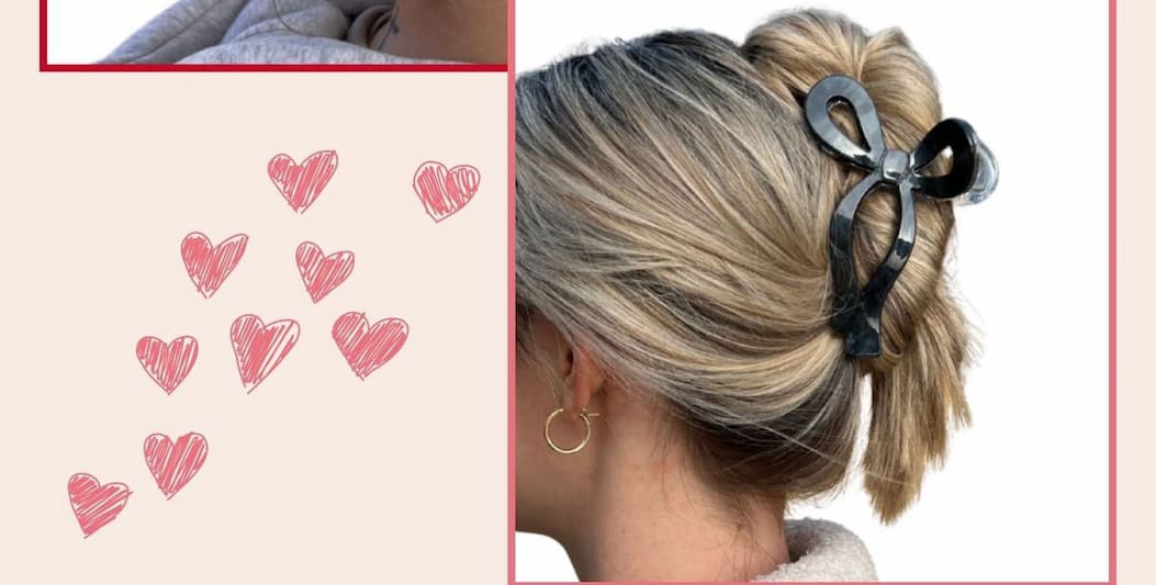 black bow clip