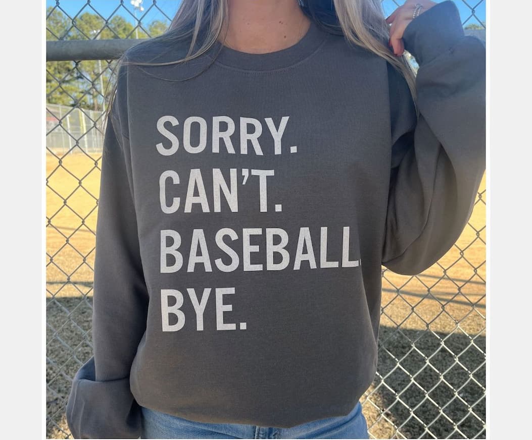 sorry can't baseball bye
