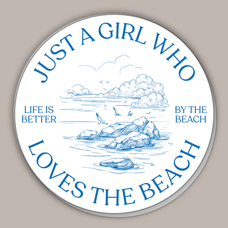 Image of Just A Girl Who Loves The Beach (Decal)
