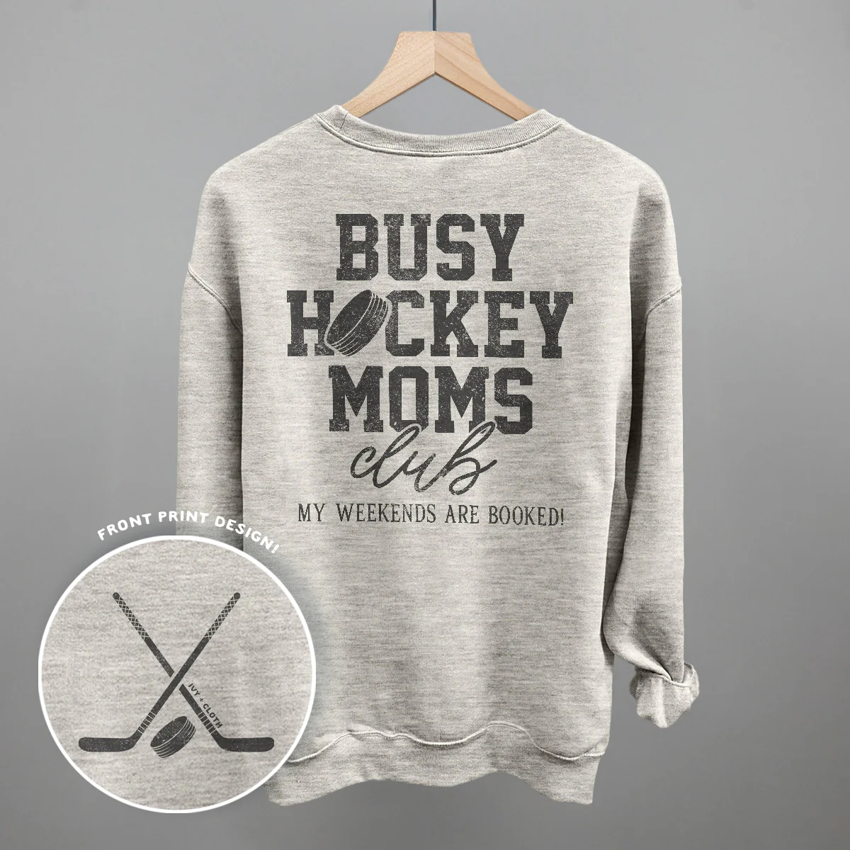 Image of Busy Hockey Moms Club (Back Print)