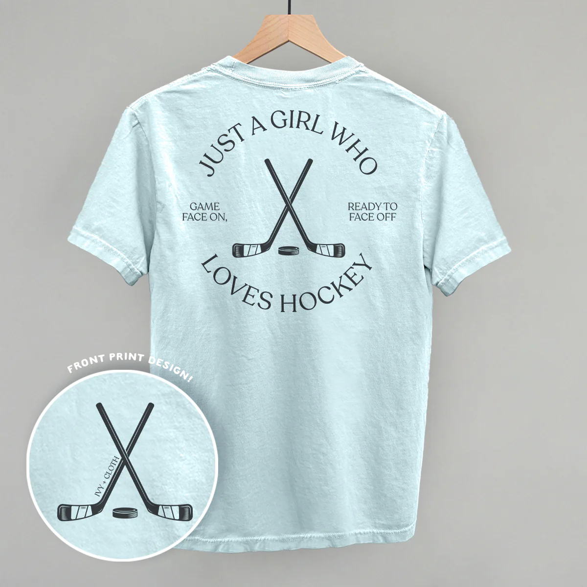 Image of Just A Girl Who Loves Hockey (Back Print)
