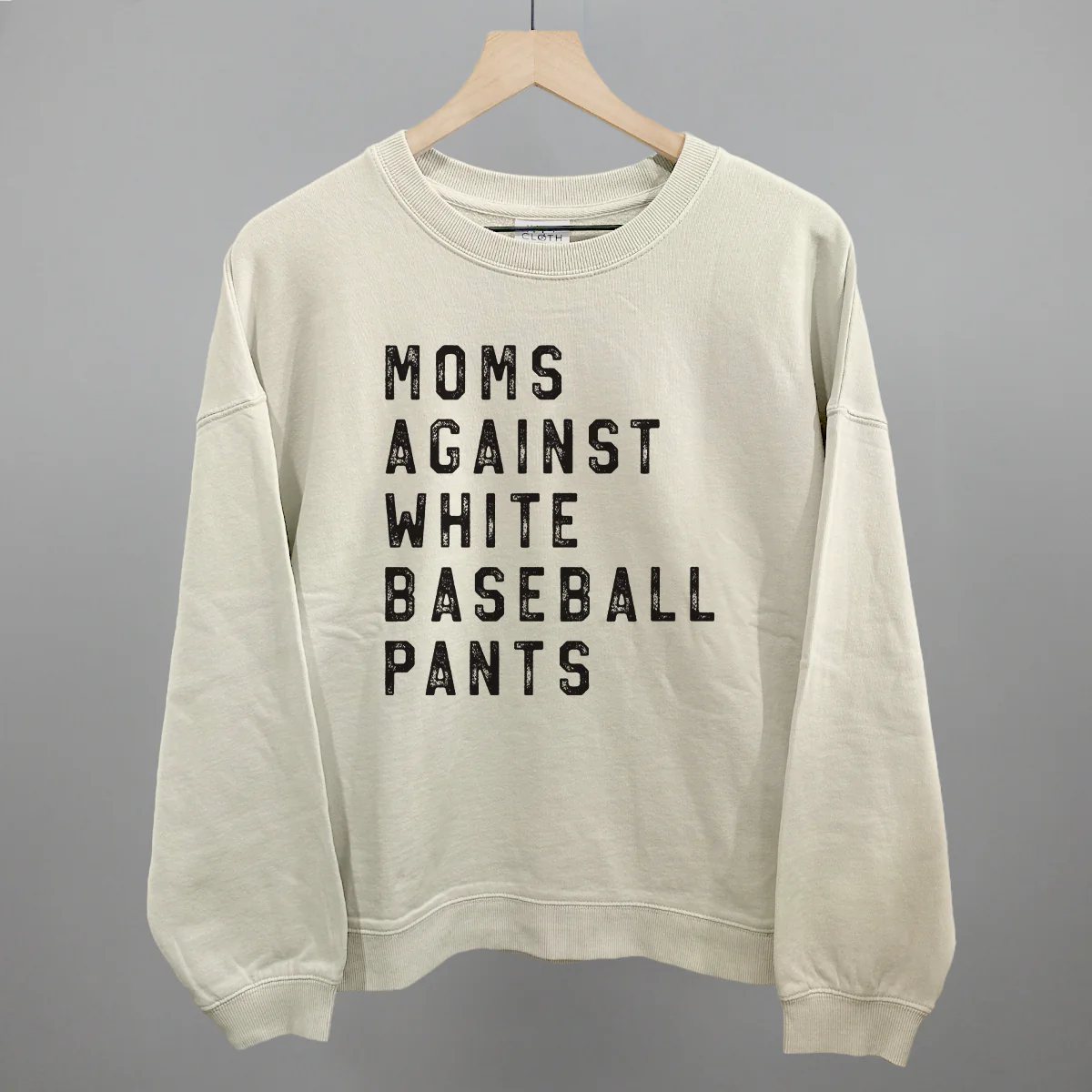 Image of Moms Against White Baseball Pants