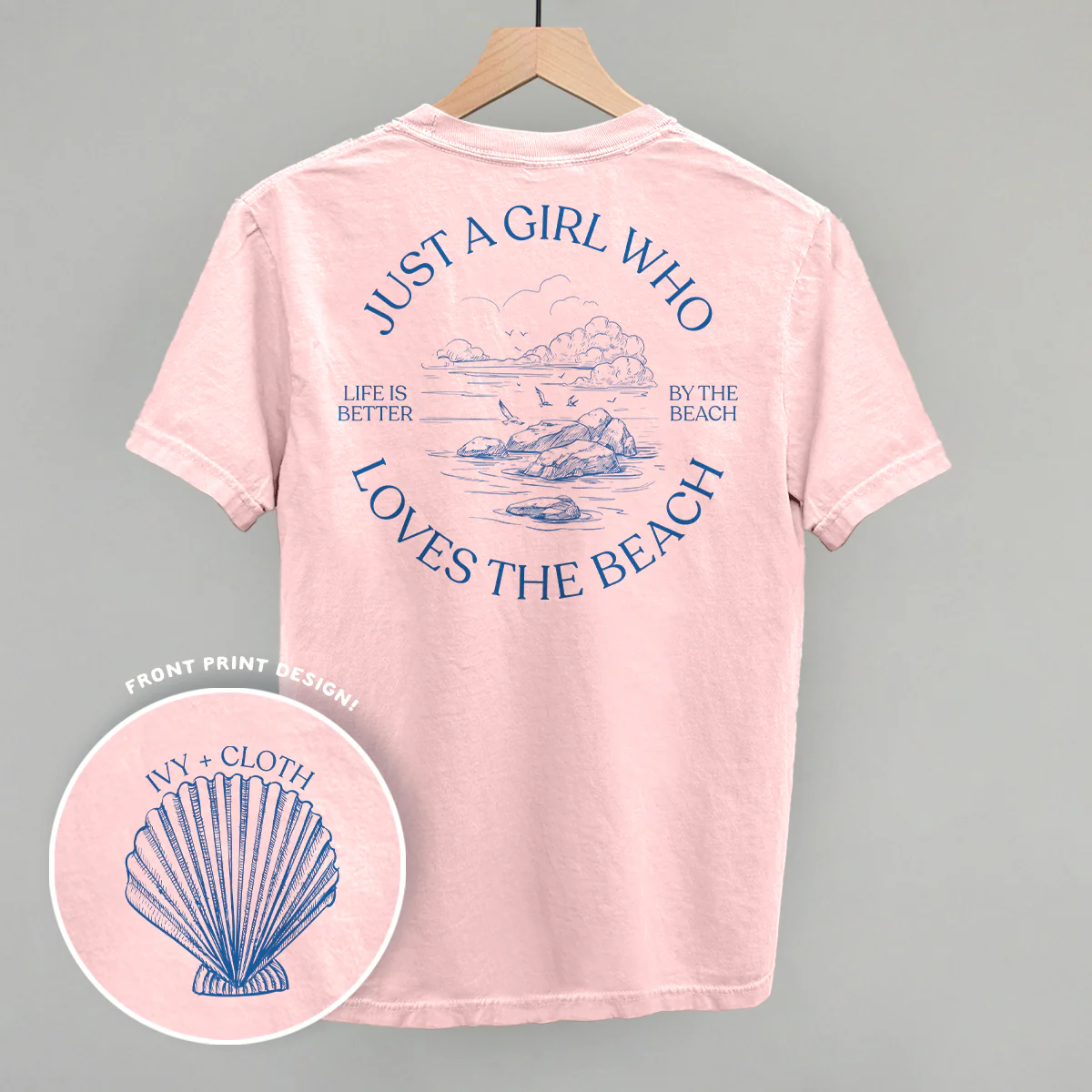 Image of Just A Girl Who Loves The Beach (Back Print)