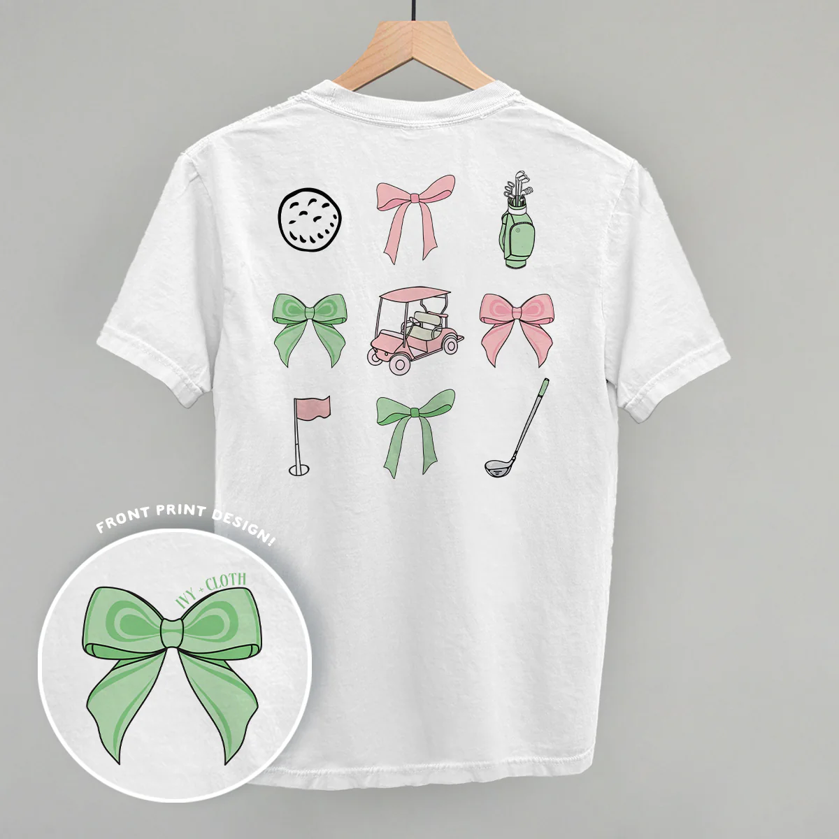 Image of Pink & Green Golf Doodles (Back Print)