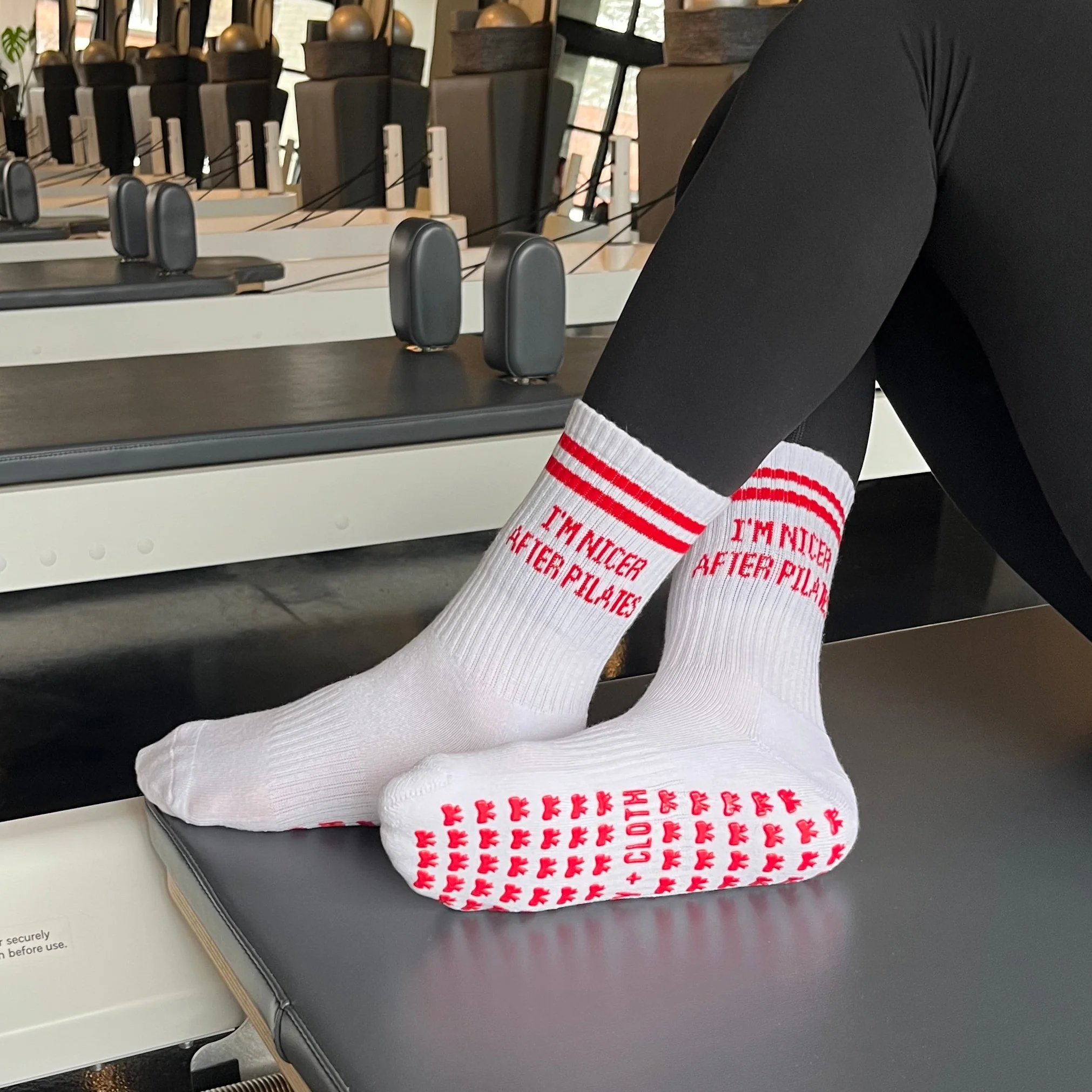 Image of I'm Nicer After Pilates Grip Socks