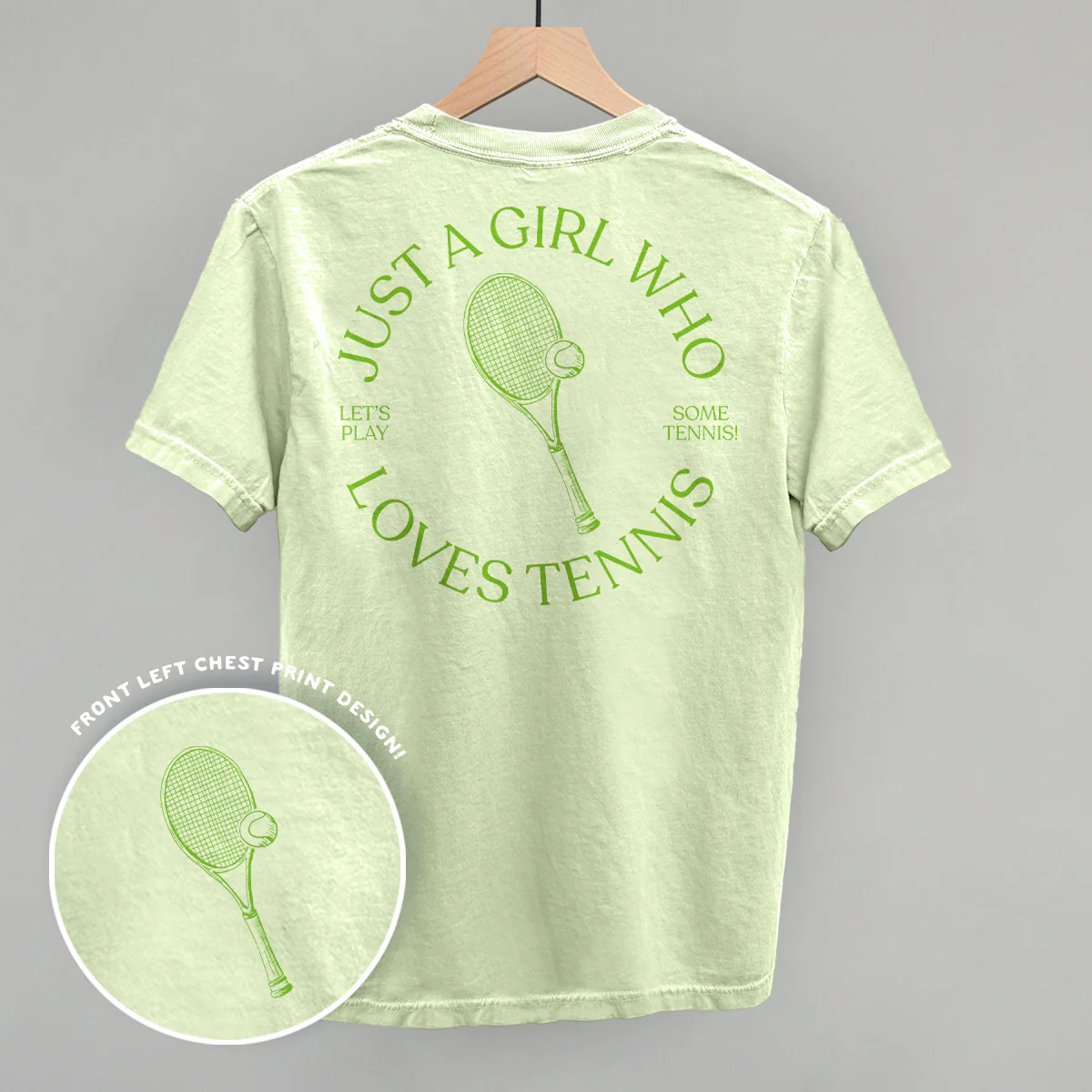 Image of Just A Girl Who Loves Tennis (Back Print)