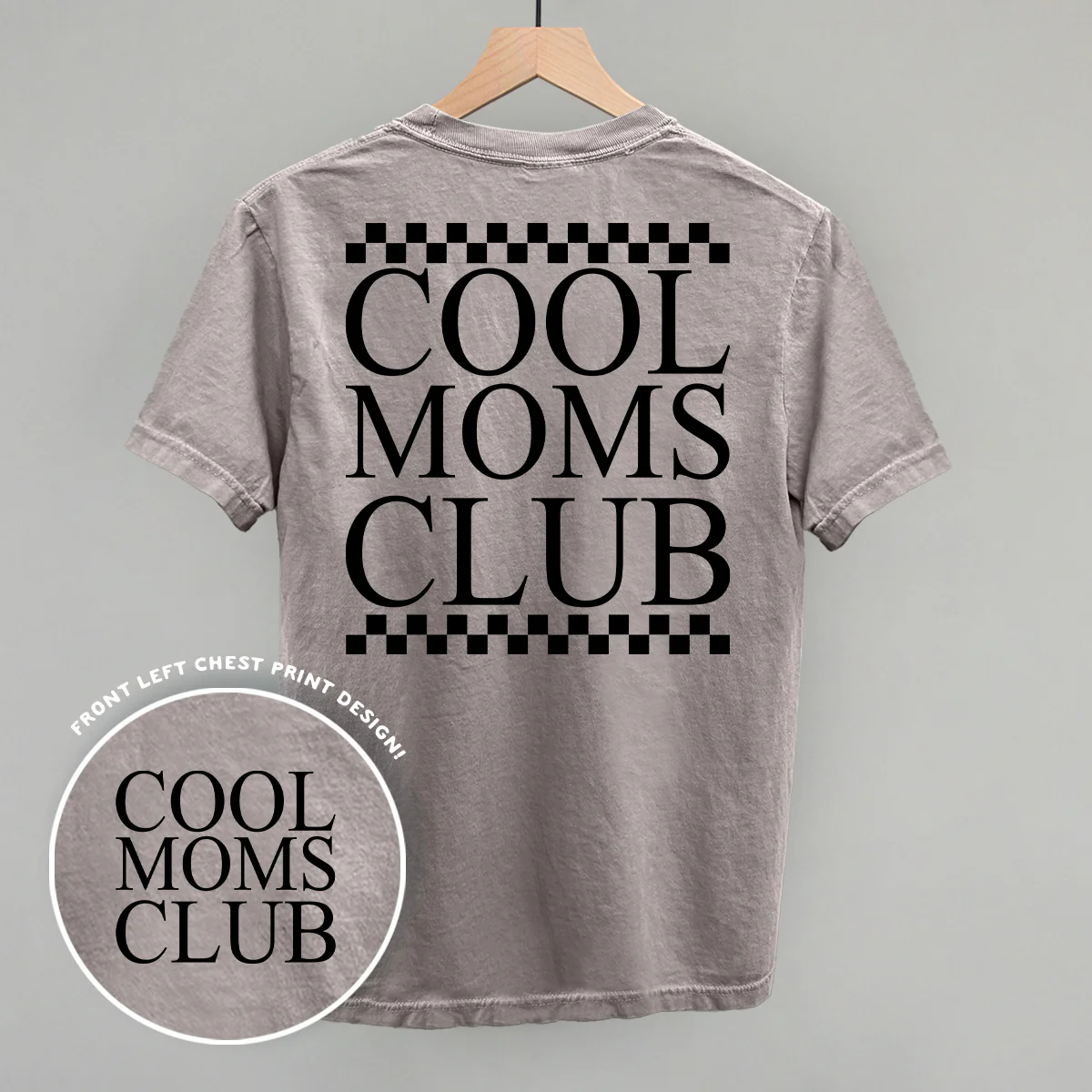 Image of Cool Moms Club Checkered (Back Print)