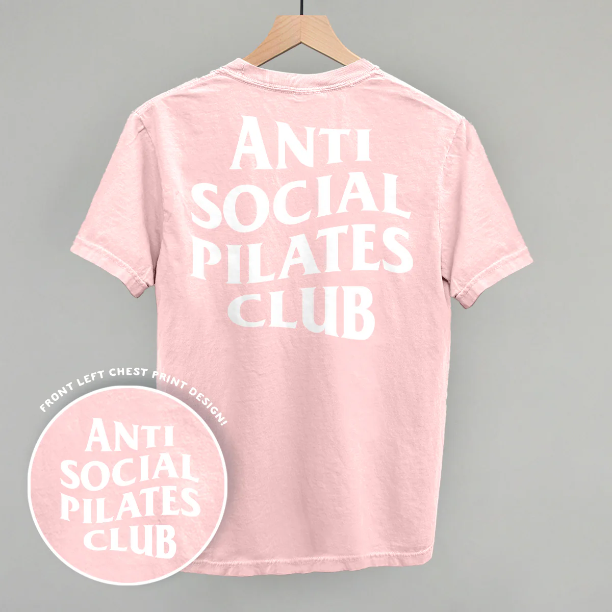 Image of Anti Social Pilates Club (White) (Back Print)
