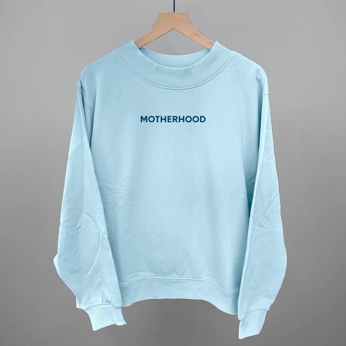 Image of Motherhood (Blue Block Text)