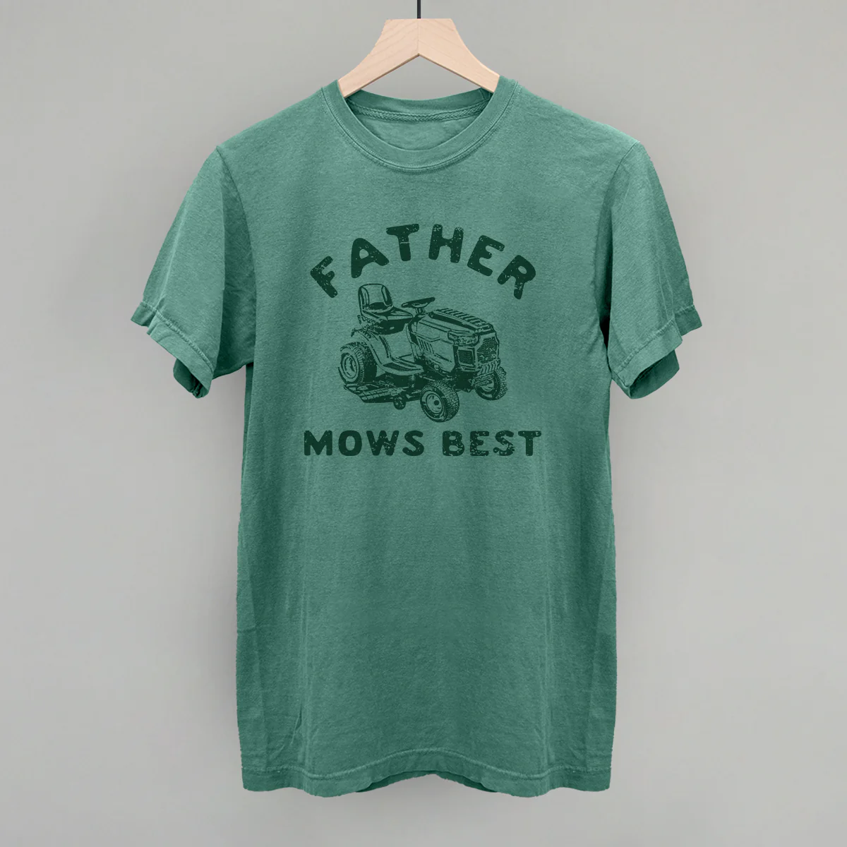 Image of Father Mows Best