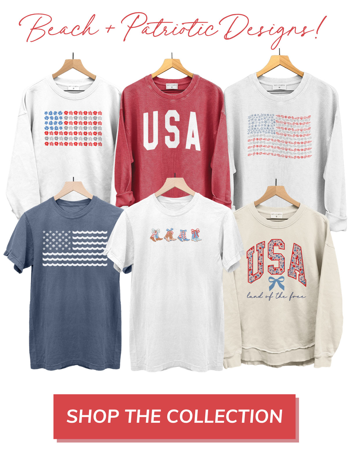 Beach patriotic shop all