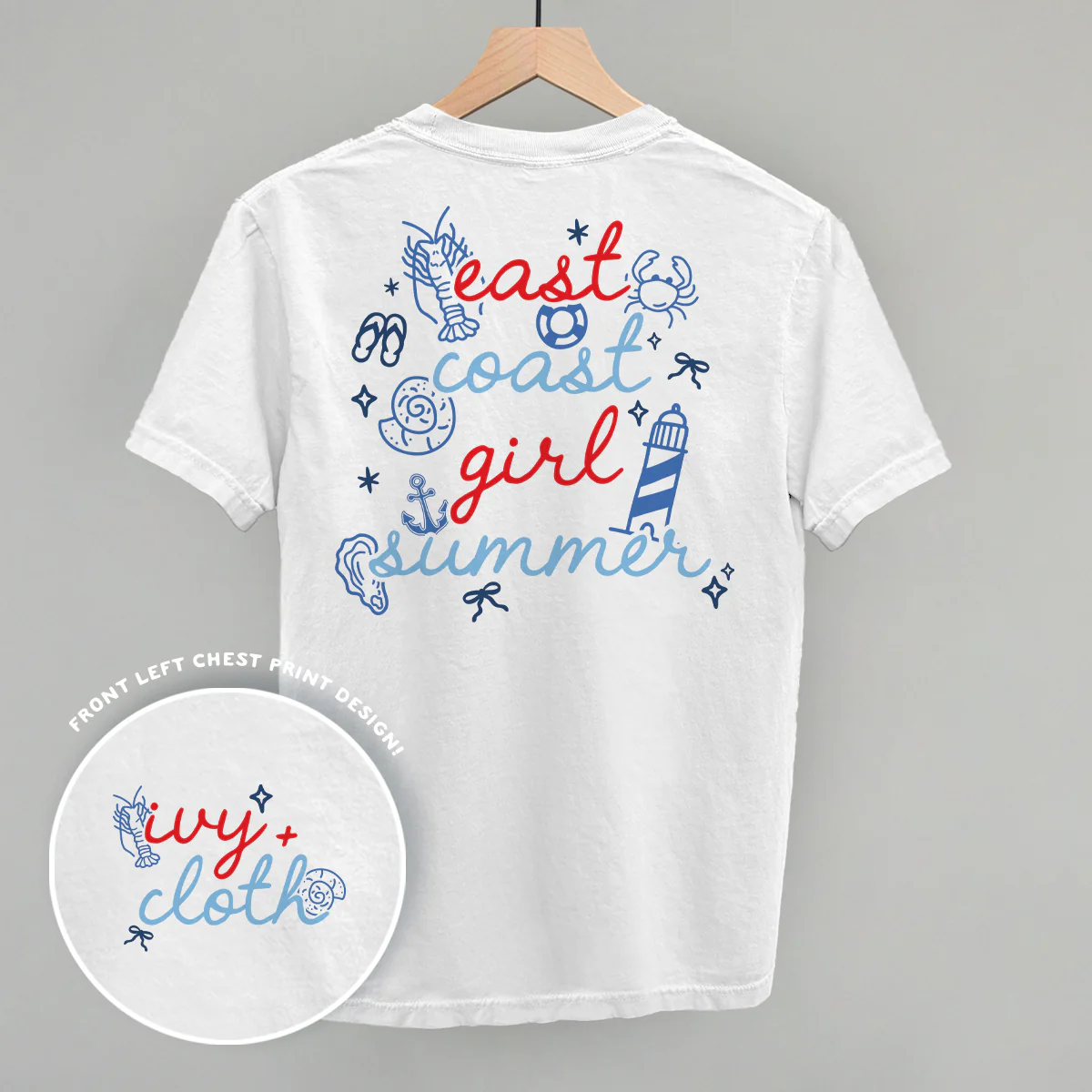 Image of East Coast Girl Summer Doodles (Back Print)
