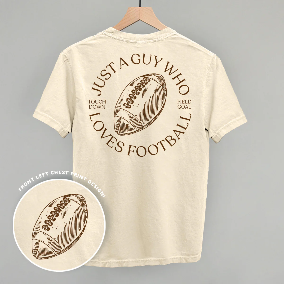 Image of Just A Guy Who Loves Football (Back Print)