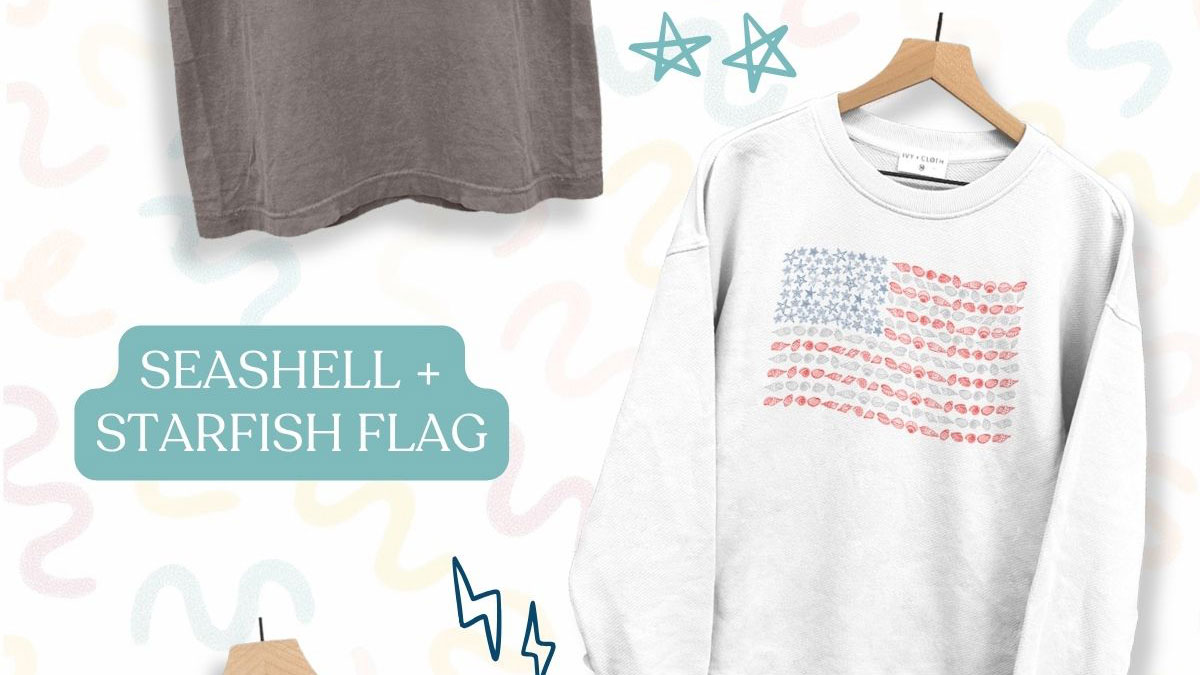 Seashell and Starfish Flag