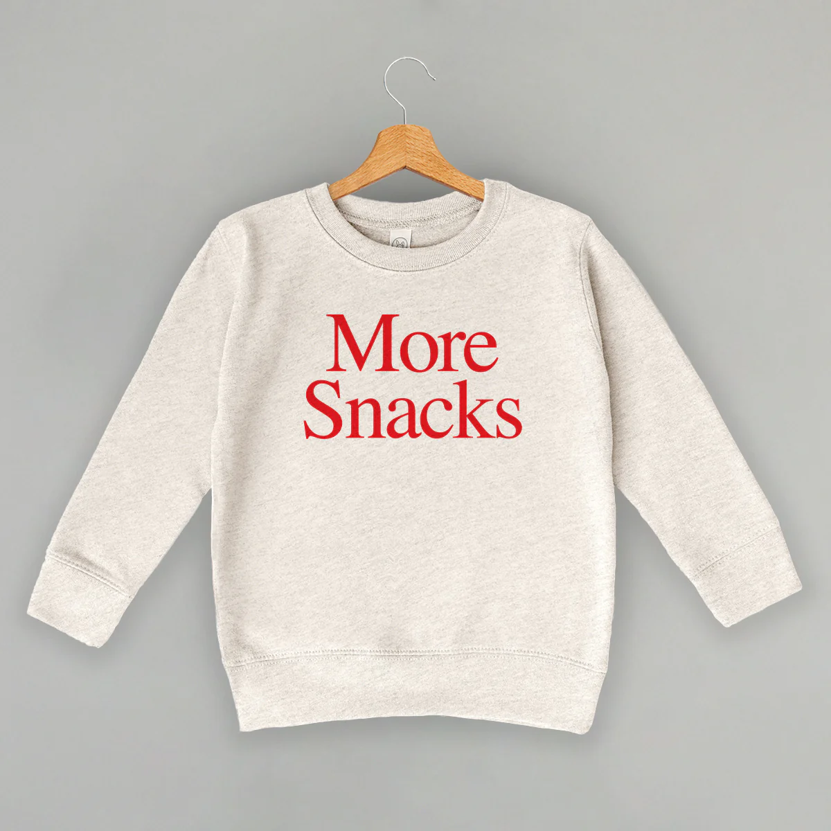 Image of More Snacks Text (Kids)