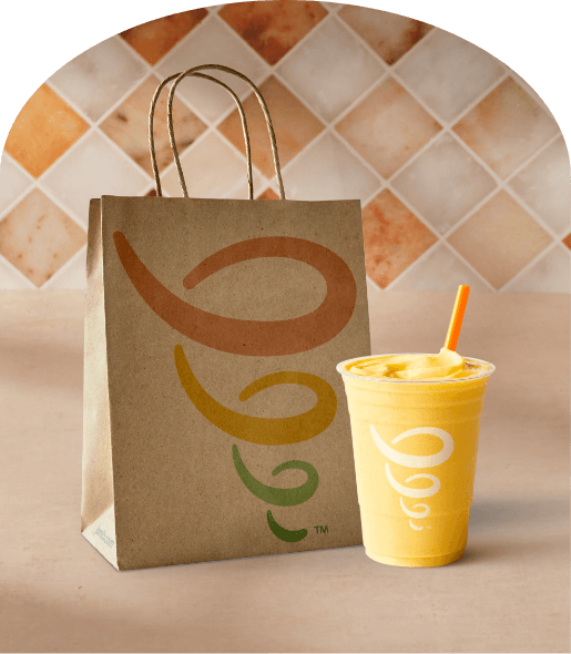 Delivery bag and smoothie