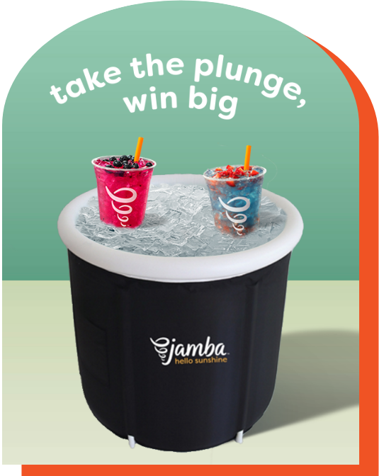 Jamba ice bath and iced beverages 