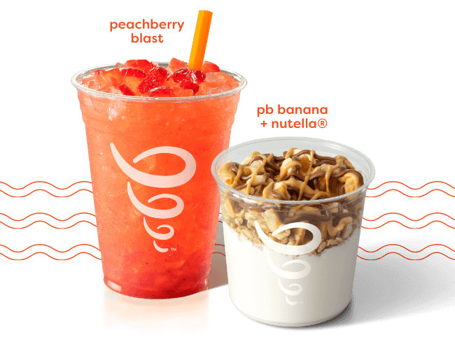 New Over Ice Beverages and Nutella bowl