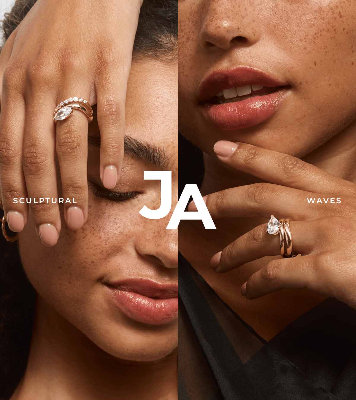 Make waves with our unique collection of engagement and wedding rings.