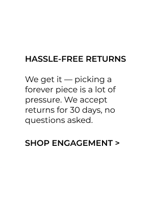 Timeless engagement rings with a lifetime guarantee.