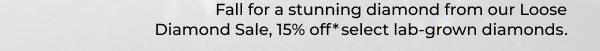 Save up to 15%* on select lab-grown diamonds during our Loose Diamond Sale