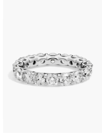 Low Dome Basket Diamond Eternity Ring