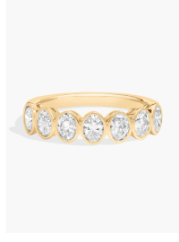 Seven Stone Bezel Anniversary Ring 