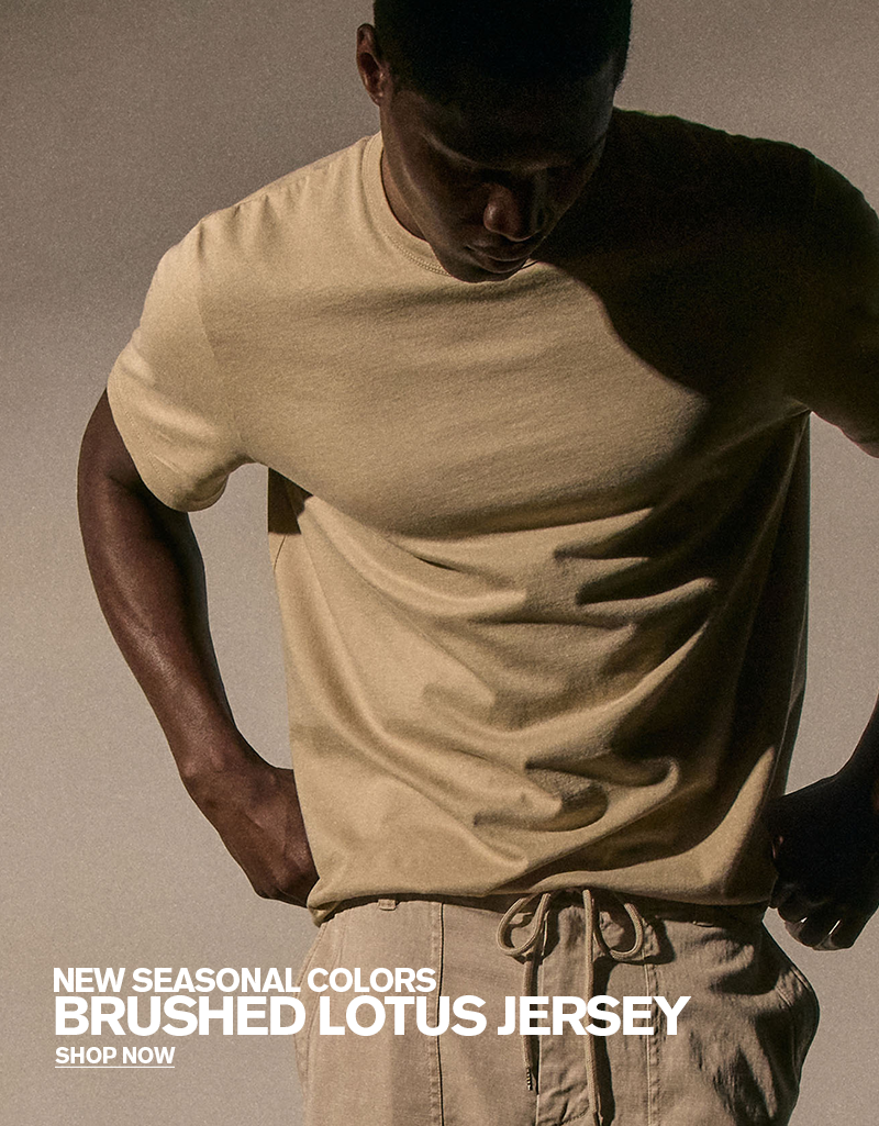 MEN'S BRUSHED LOTUS JERSEY MEN'S BRUSHED LOTUS JERSEY