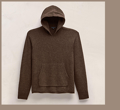 Recycled Cashmere Hooded Pullover Recycled Cashmere Hooded Pullover
