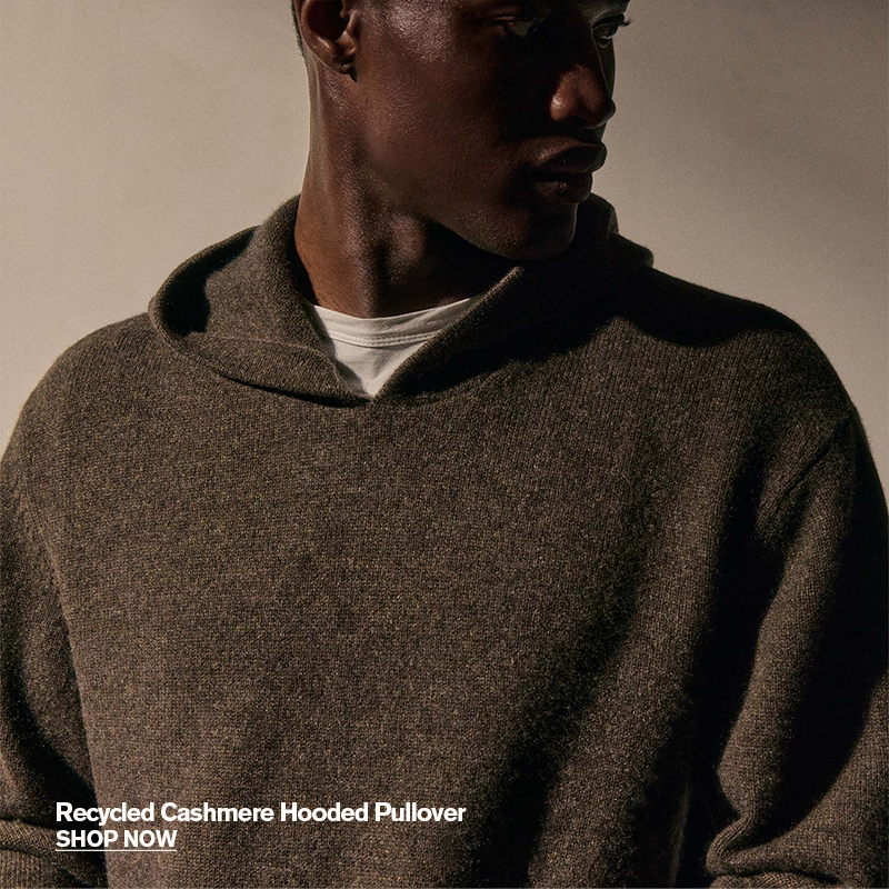 Recycled Cashmere Hooded Pullover Recycled Cashmere Hooded Pullover