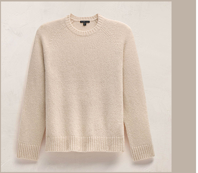 Lightweight Textured Cashmere Crew