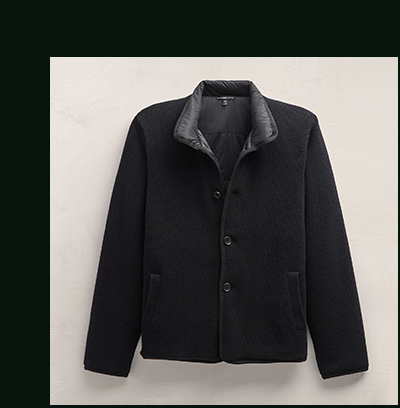 MEN'S RECYCLED CASHMERE CAR COAT
