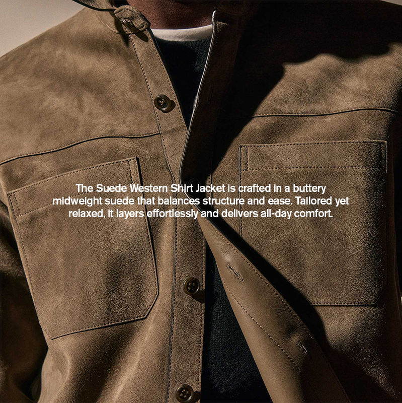 MEN'S SUEDE WESTERN SHIRT