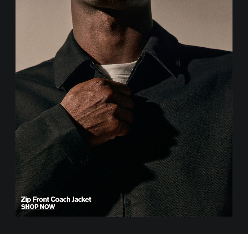 MEN'S ZIP FRONT COACH JACKET
