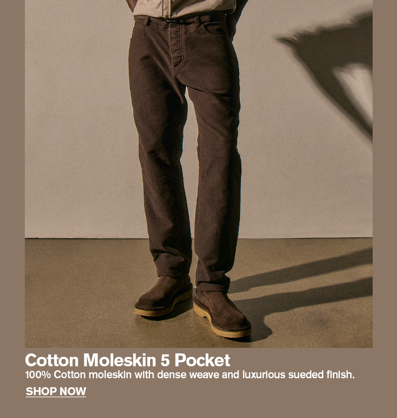 COTTON MOLESKIN 5 POCKET