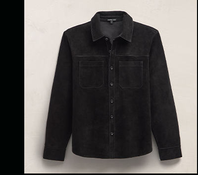 MEN'S SUEDE SHIRT JACKET