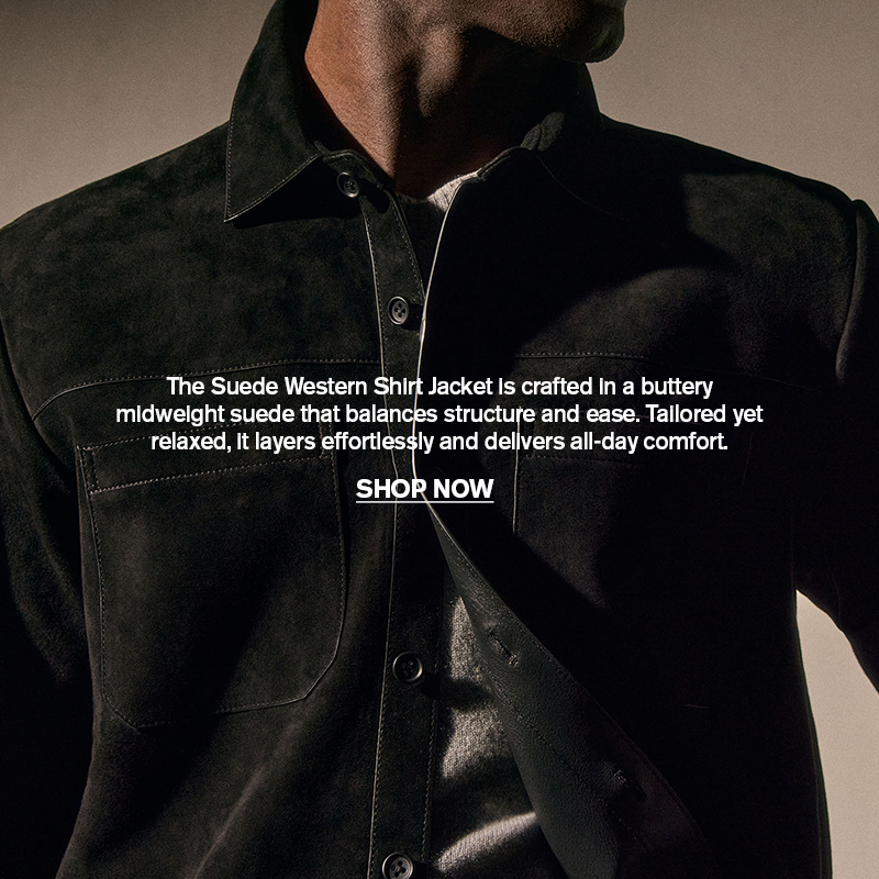 MEN'S SUEDE WESTERN SHIRT