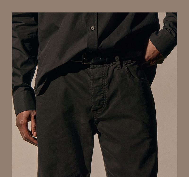 MEN'S BRUSHED TWILL 5 POCKET