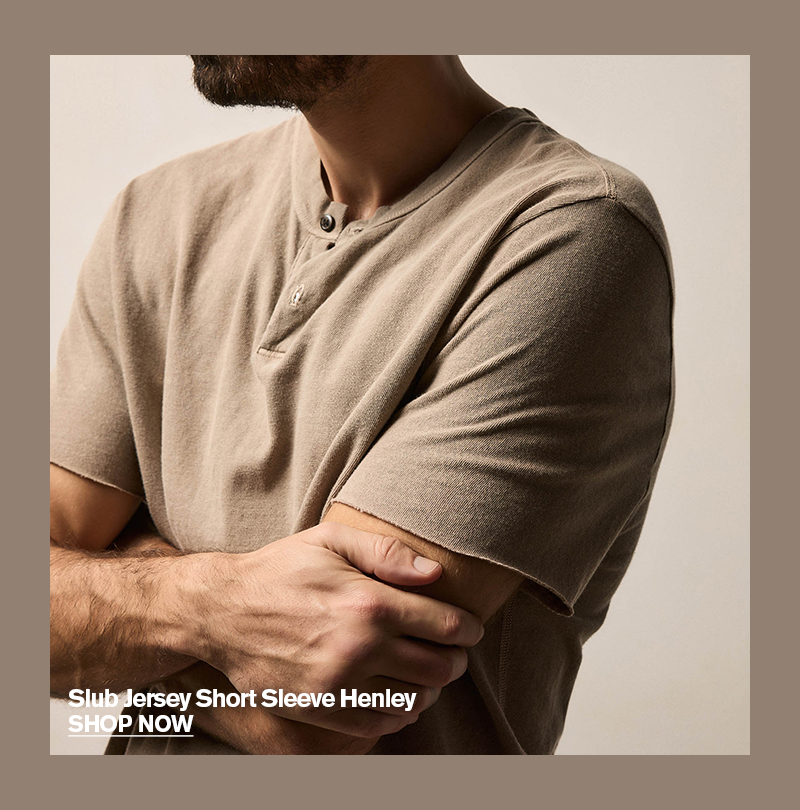 MEN'S SLUB JERSEY HENLEY MEN'S SLUB JERSEY HENLEY