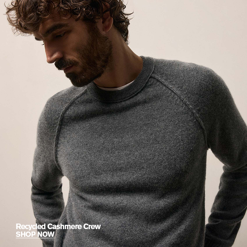 MEN'S RECYCLED CASHMERE CREW