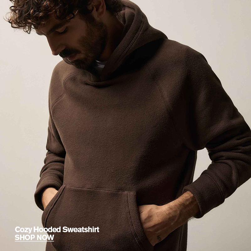 MEN'S COZY HOODED SWEATSHIRT