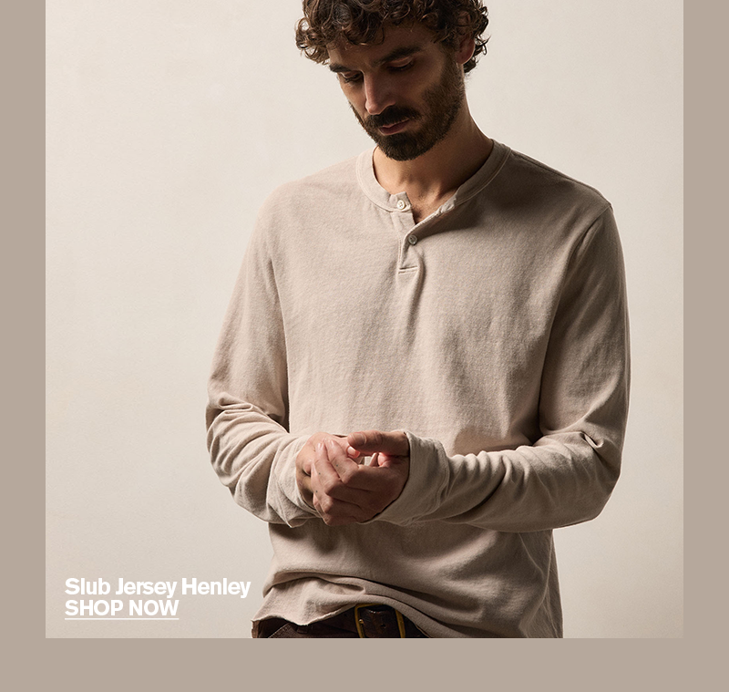 MEN'S SLUB JERSEY HENLEY