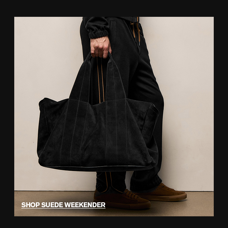 SUEDE MONTECITO WEEKEND BAG