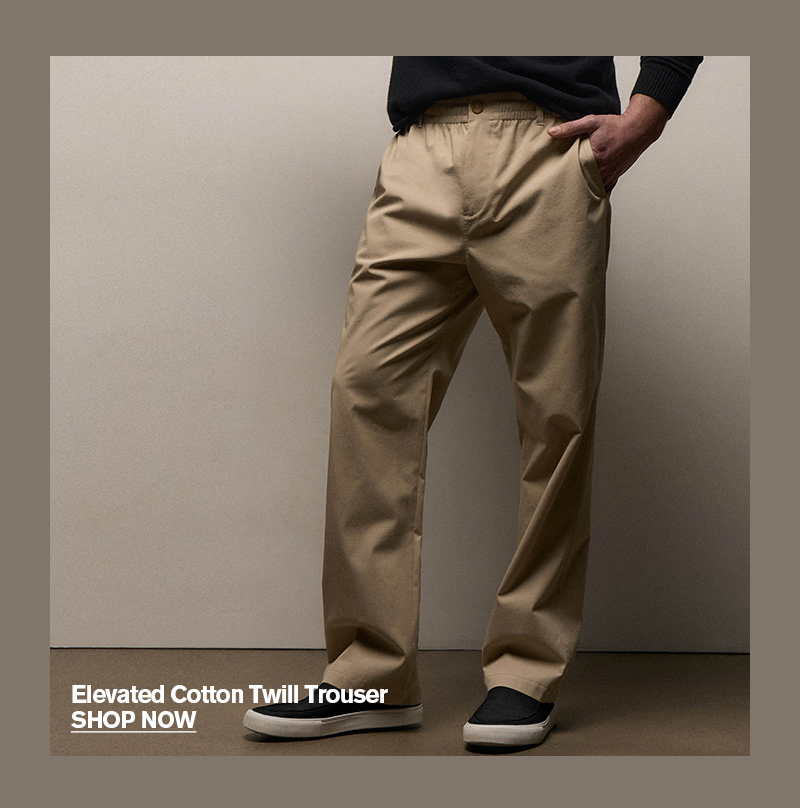 MEN'S ELEVATED COTTON TWILL TROUSER