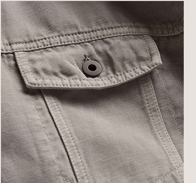 MEN'S COTTON LINEN TWILL TRUCKER JACKET