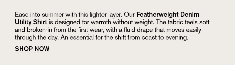 MEN'S FEATHERWEIGHT DENIM UTILITY SHIRT