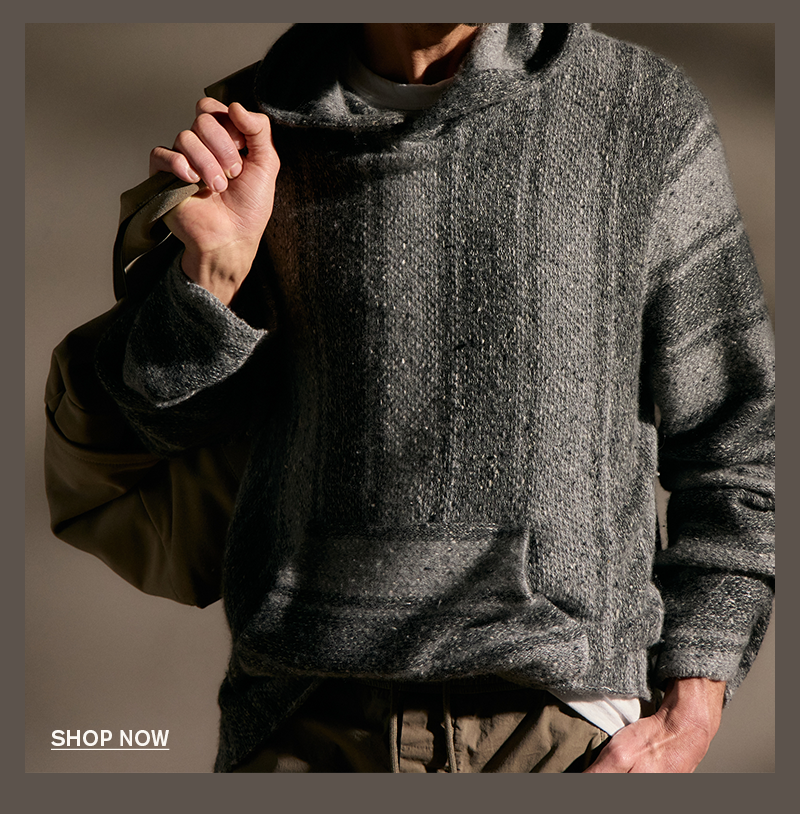 MEN'S BAJA STRIPE CASHMERE HOODIE