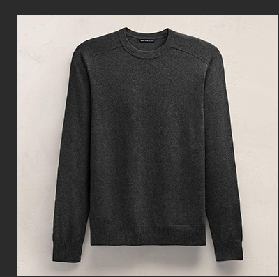 MEN'S CASHMERE RAGLAN CREW