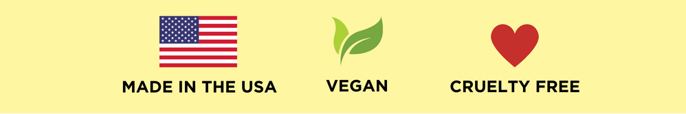 Made in the USA, Vegan, Cruelty Free