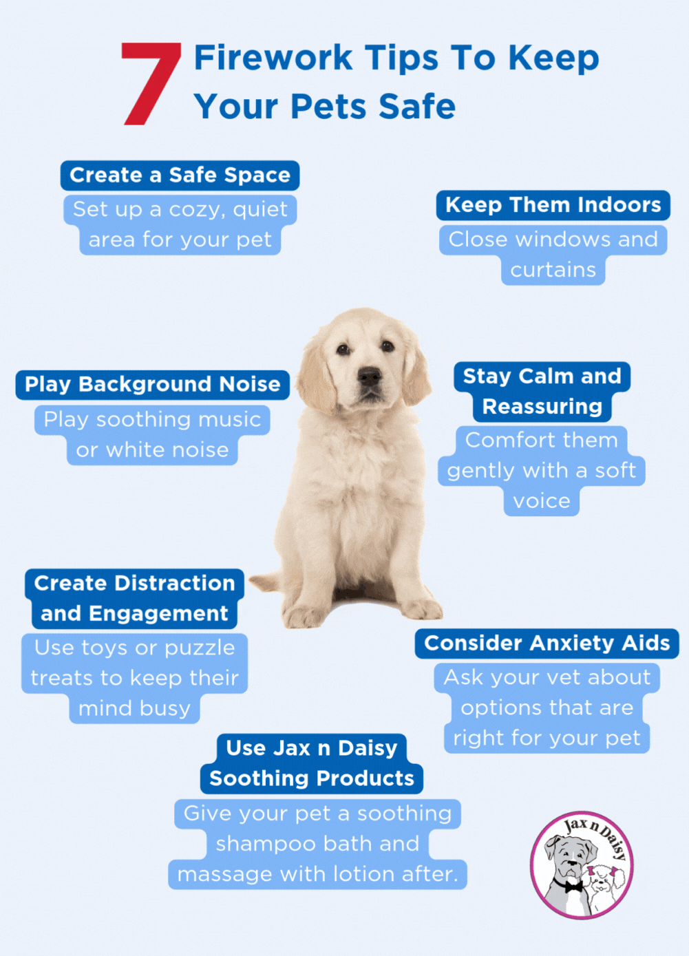 7 Firework Tips To Keep  Your Pets Safe